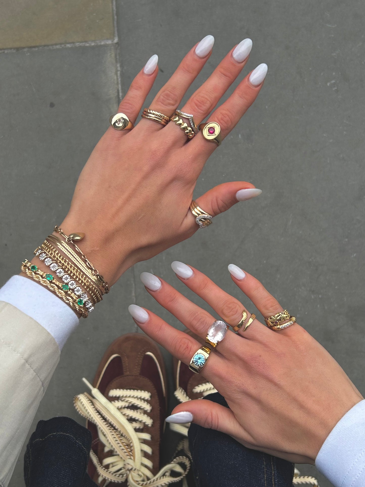 9ct Gold Love Heart Vintage Ring