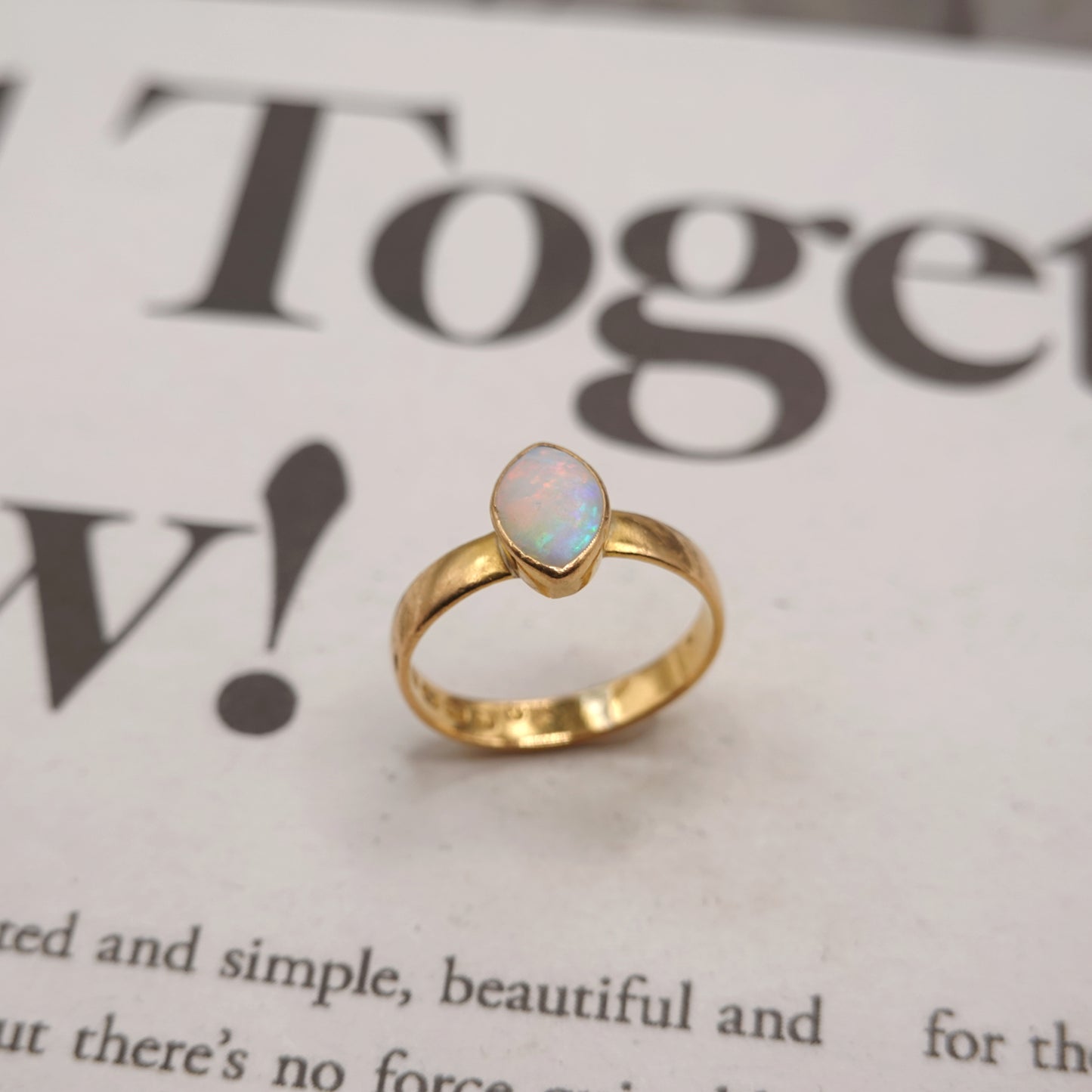 22ct Gold Antique Opal Ring