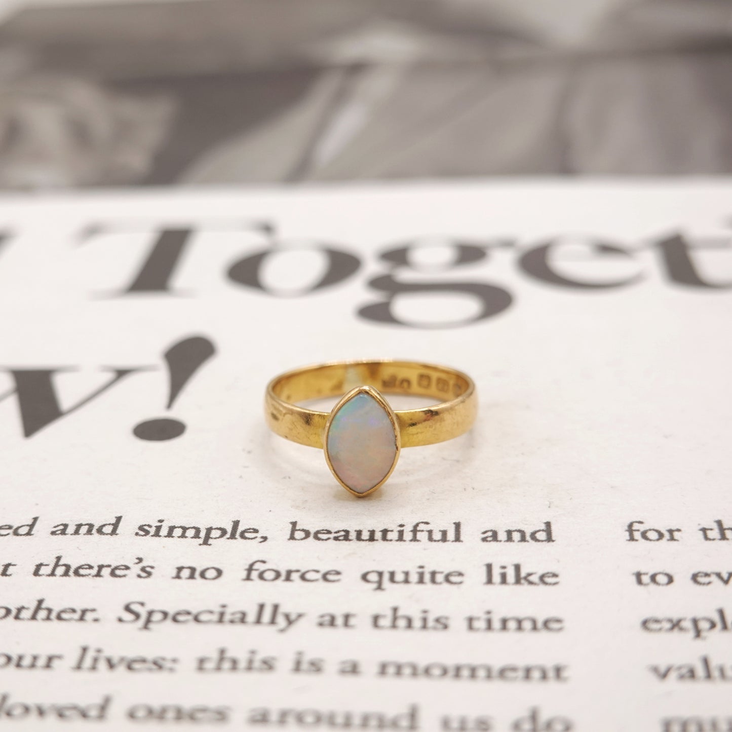 22ct Gold Antique Opal Ring