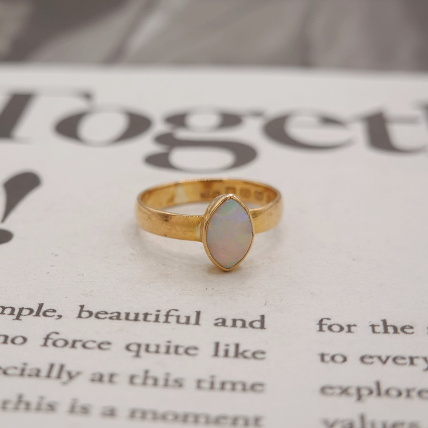 22ct Gold Antique Opal Ring