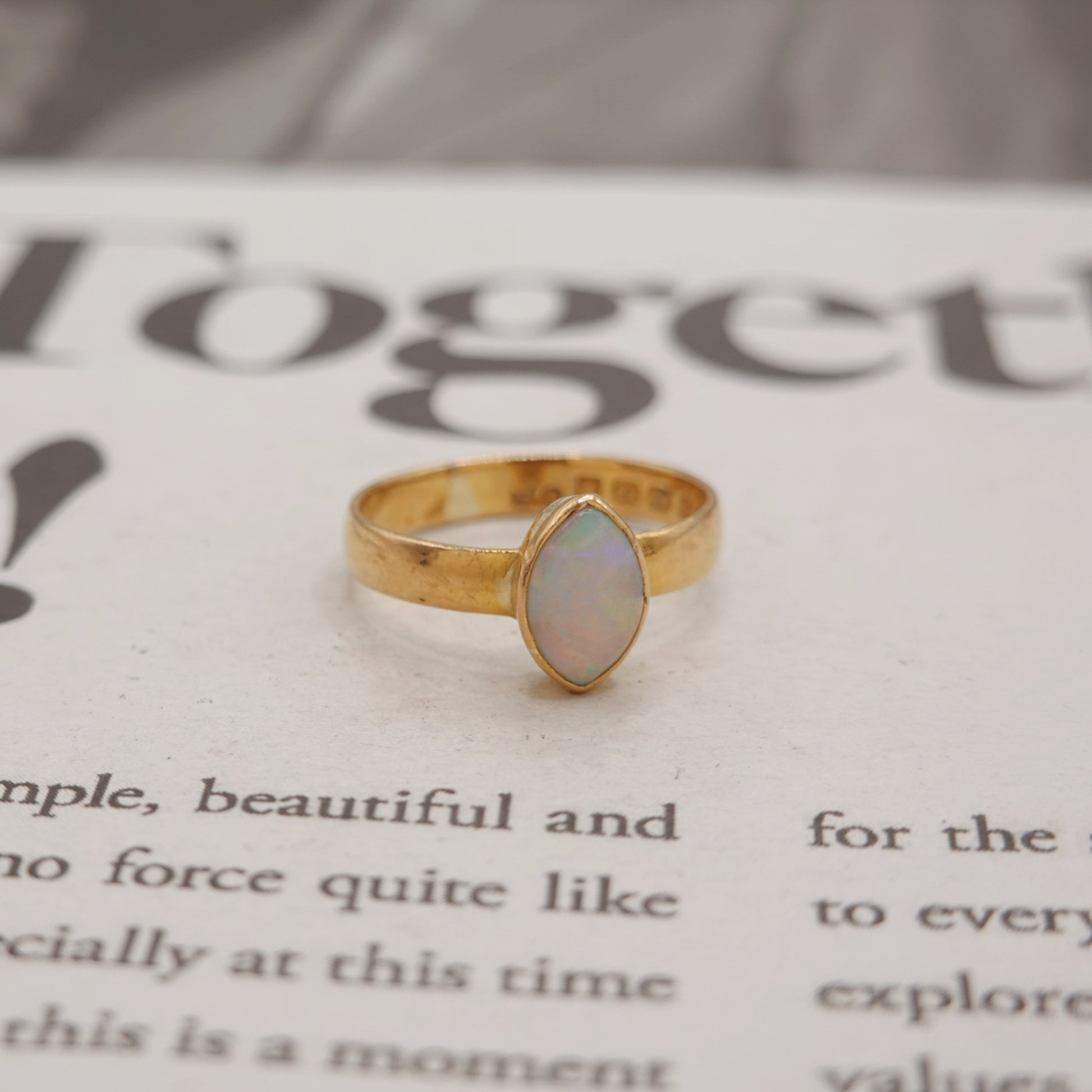 22ct Gold Antique Opal Ring