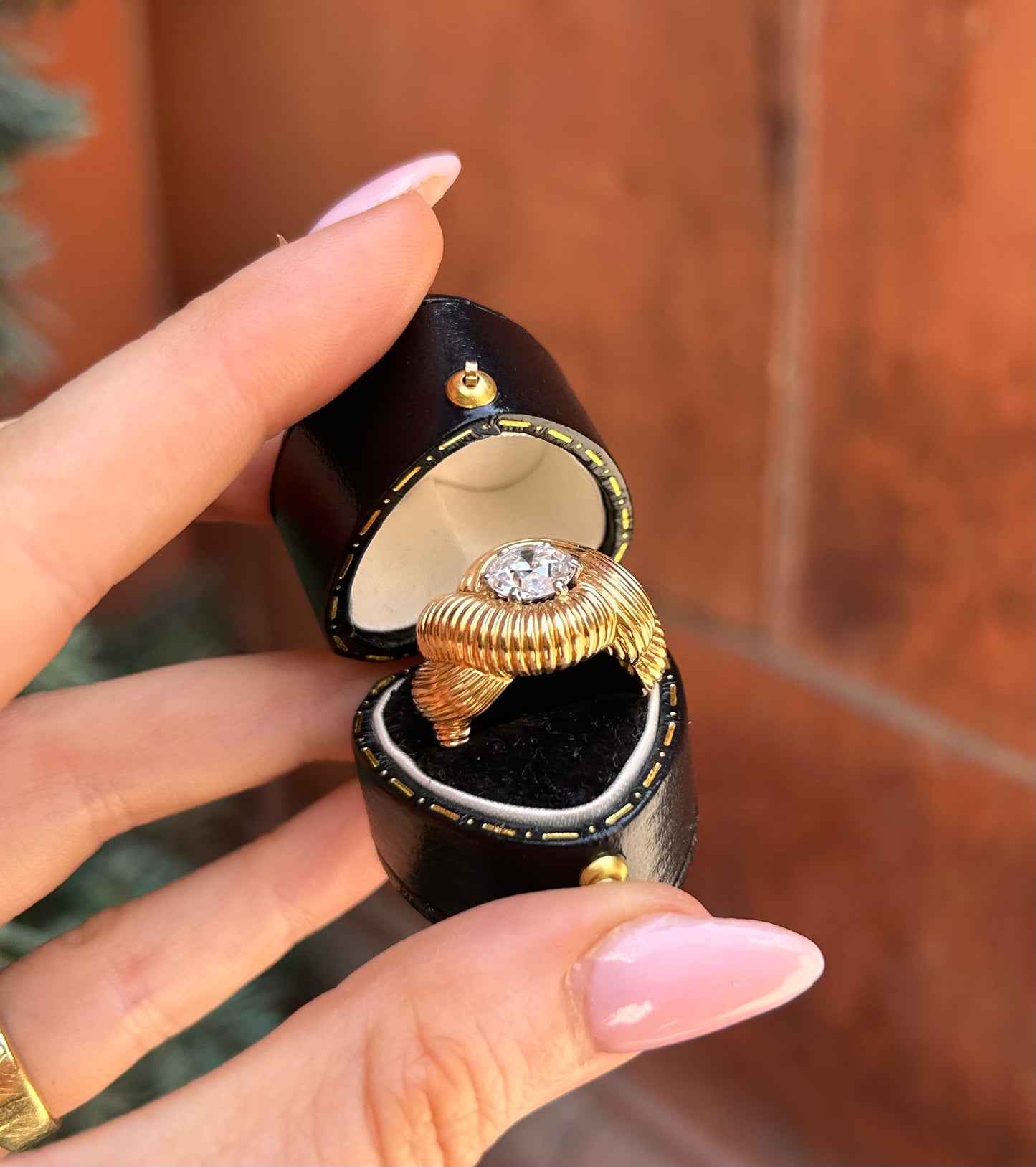 Vintage 1960’s 1.50ct Old European Transitional Cut Diamond Ring