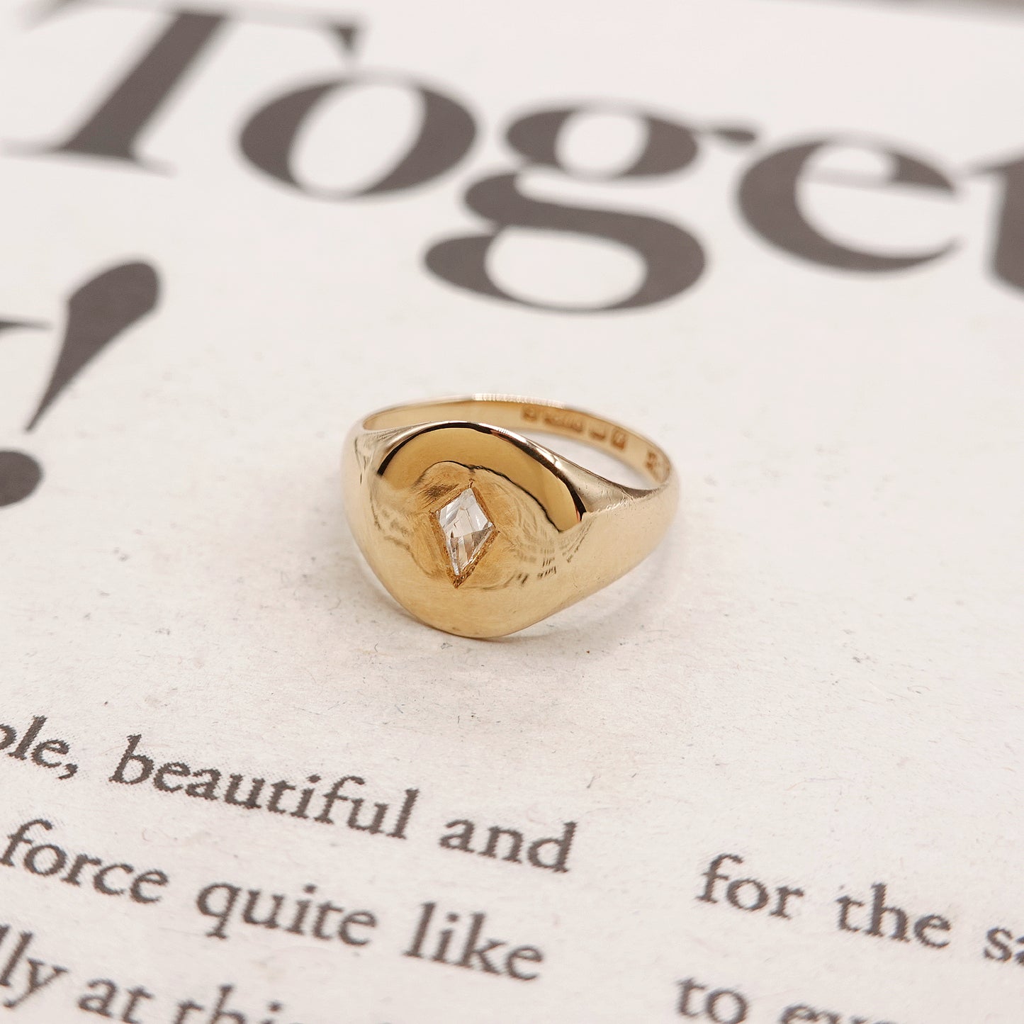 Vintage 1950's 9ct Gold Signet Ring