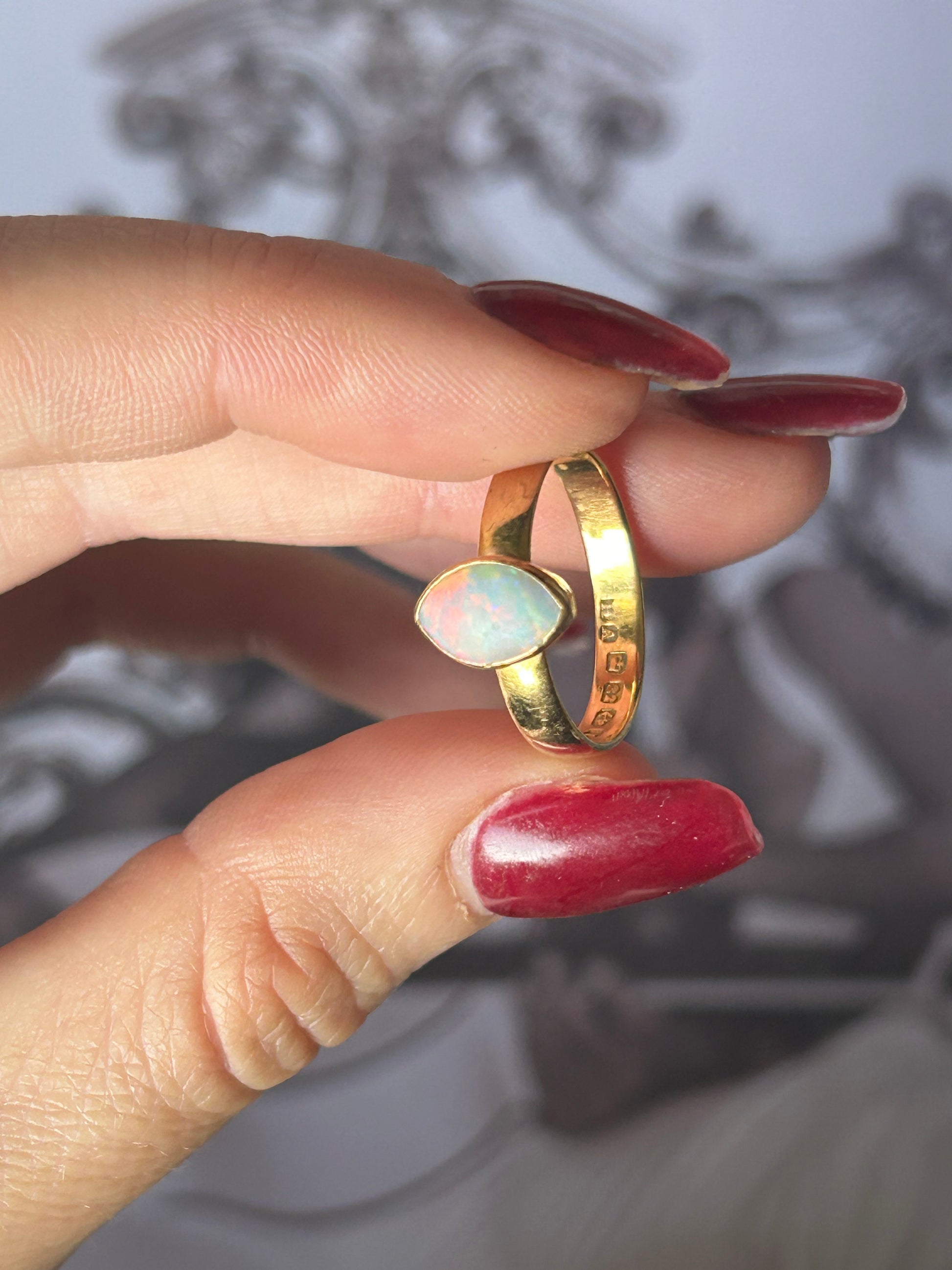 22ct Gold Antique Opal Ring