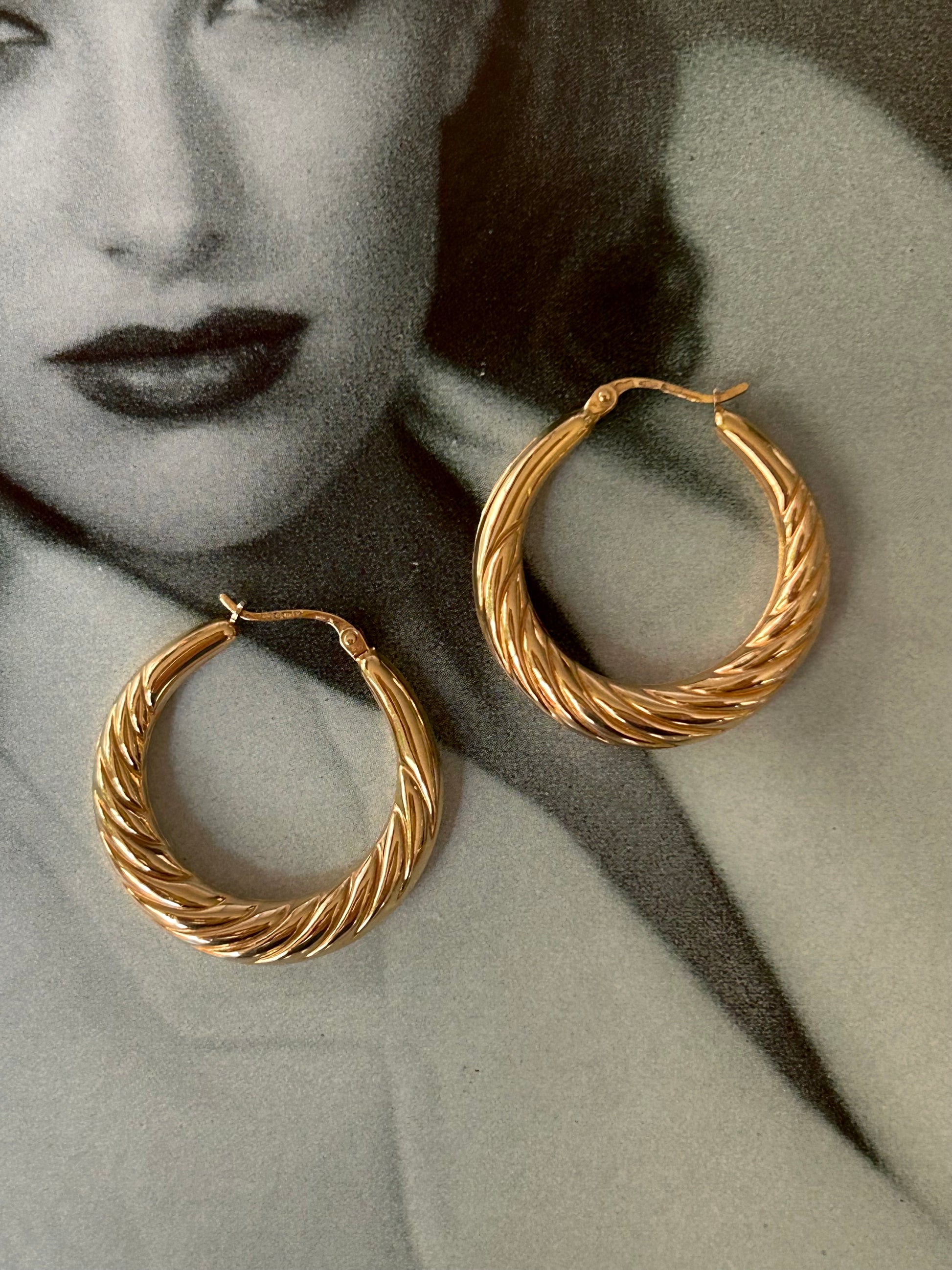 1990's 9ct Gold Creole Hoops