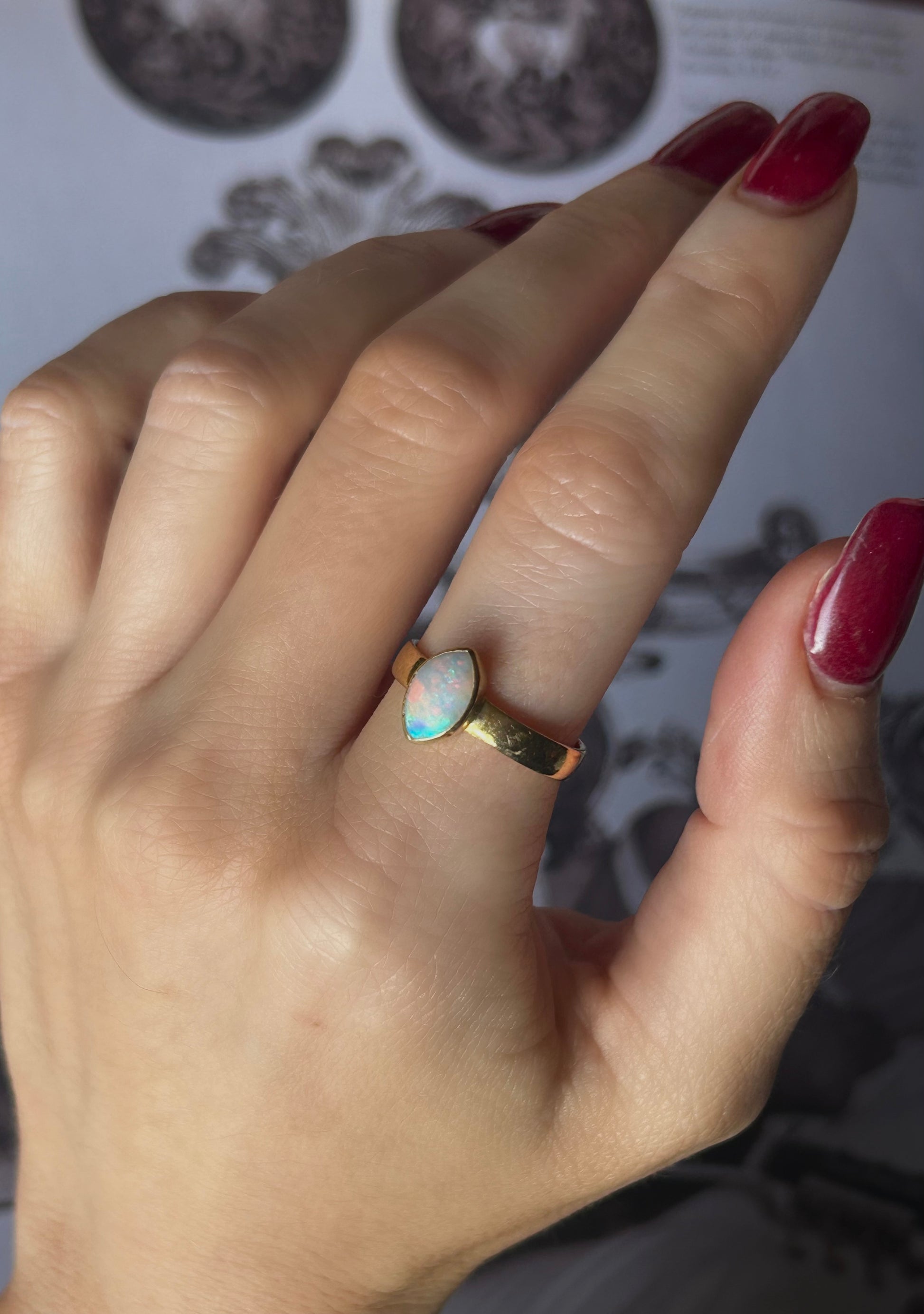 22ct Gold Antique Opal Ring