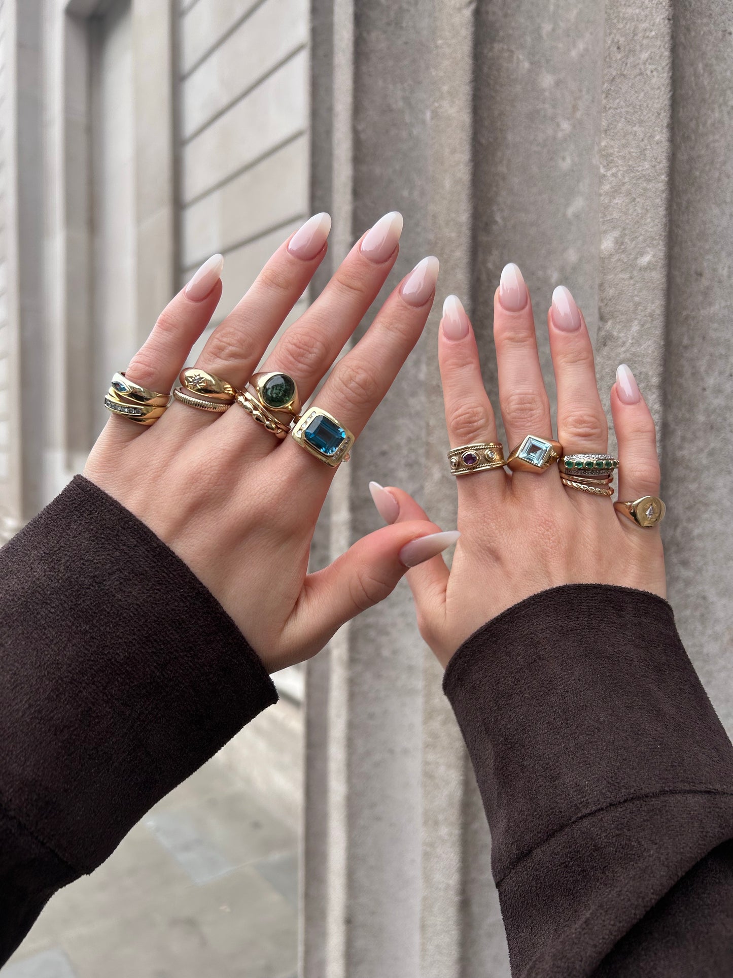 Vintage 9ct Gold Tourmaline Signet Ring