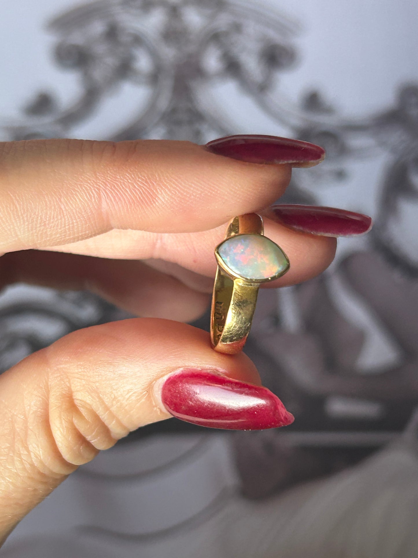 22ct Gold Antique Opal Ring