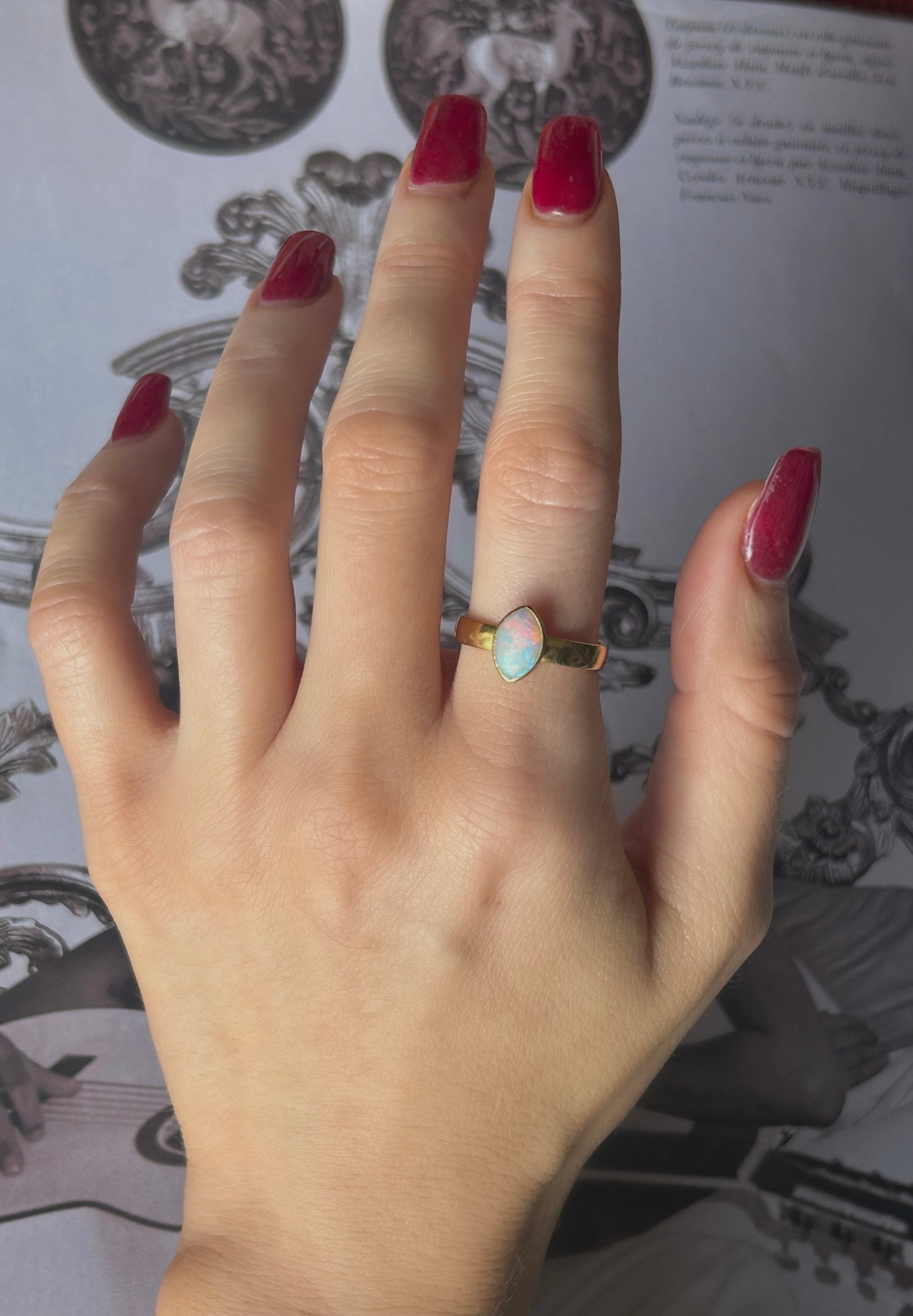 22ct Gold Antique Opal Ring